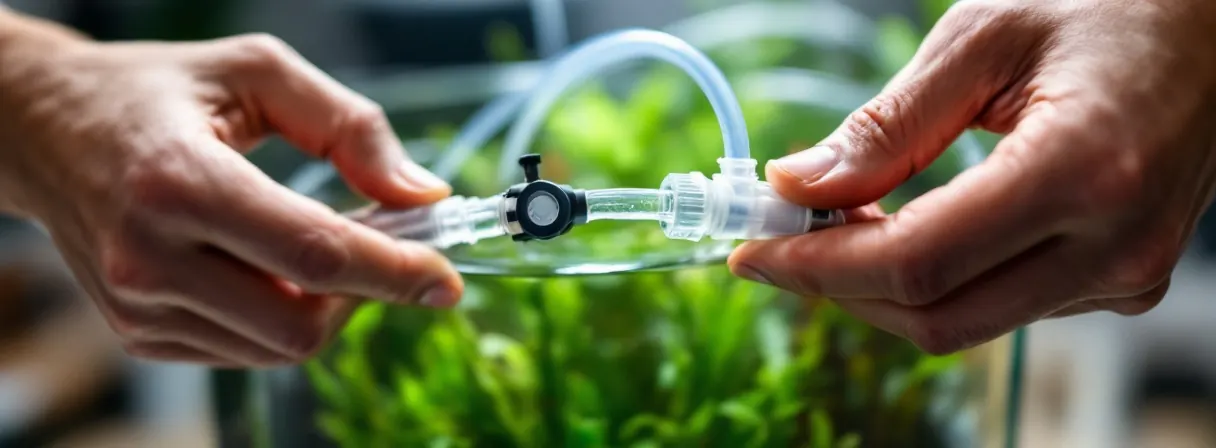 Prüfung von CO2-Schlauch und Rückschlagventil am Beckenrand